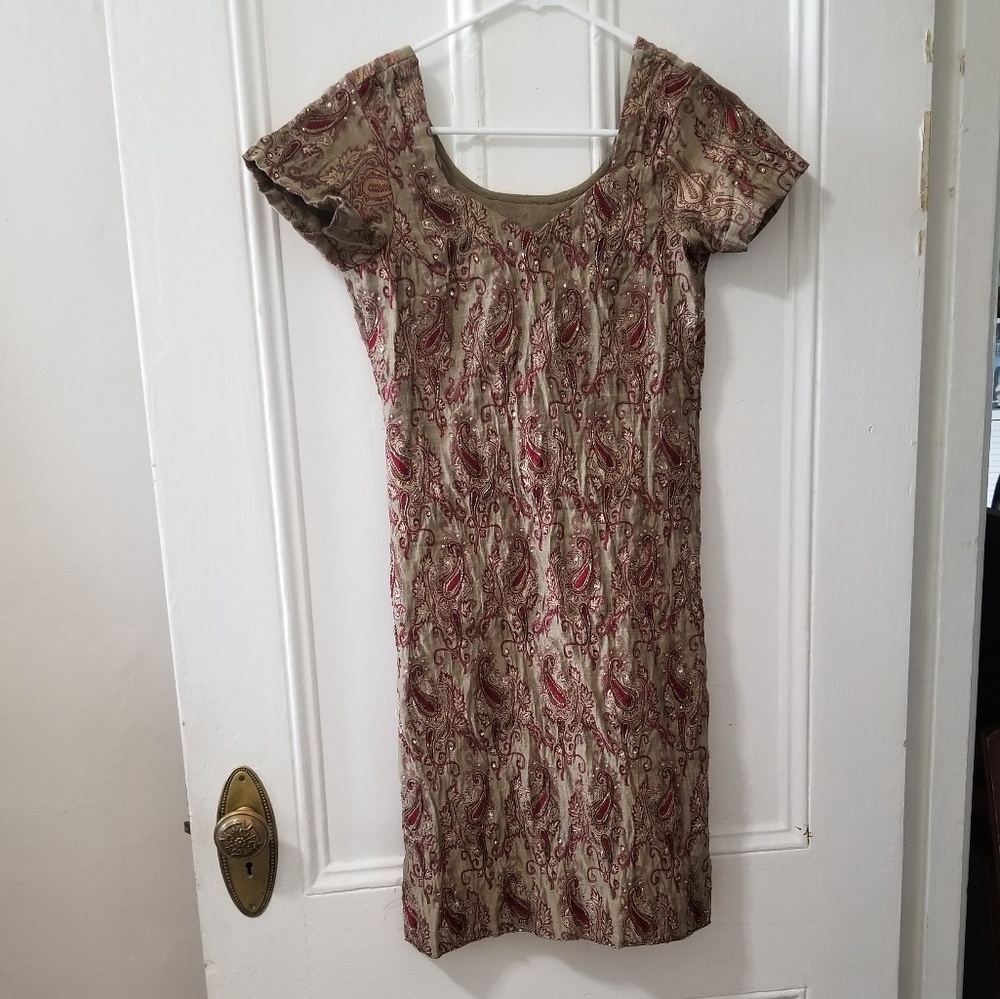 Gold beaded kemez size small